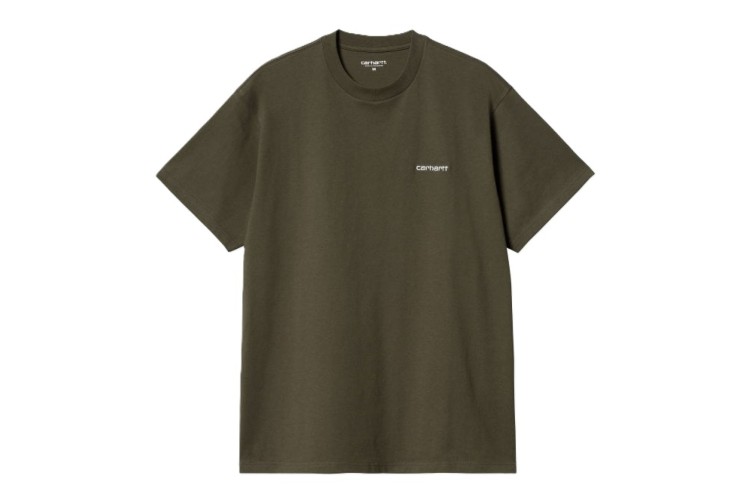 Carhartt WIP S/S  Script Embroidery T-Shirt - Cypress / White