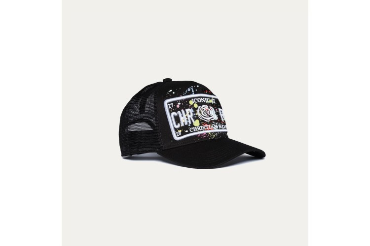 Christian Rose Iconic II Paint Splat Cap - Black