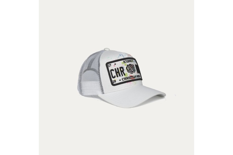Christian Rose Iconic II Paint Splat Cap - White