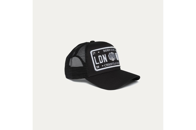 Christian Rose Iconic Plate Cap - Black/White