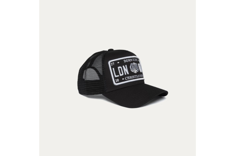 Christian Rose Iconic Plate Cap - Black/White
