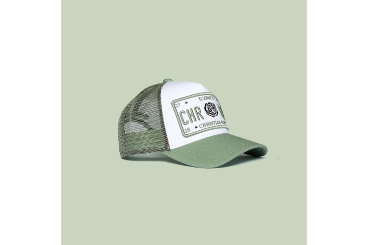 Christian Rose Iconic Plate Cap - Sage/White