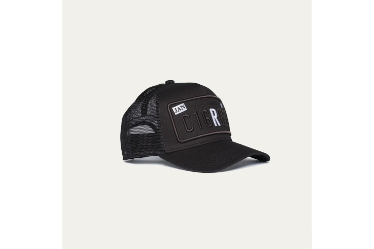 Christian Rose R Two Tone Cap - Black
