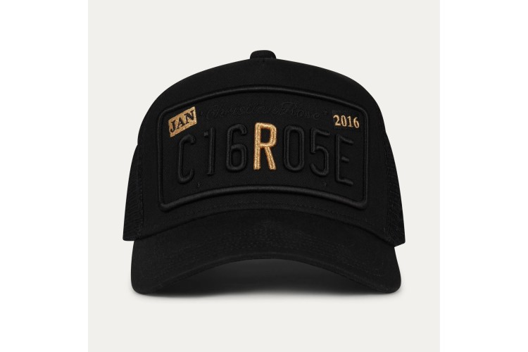 Christian Rose Two Tone Cap Black / Gold