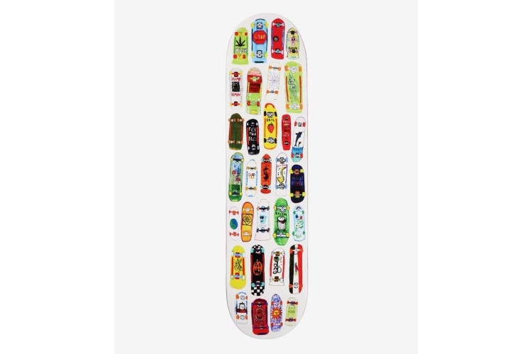 DGK 31 Mini Decks Collage Skateboard 8.25'' White