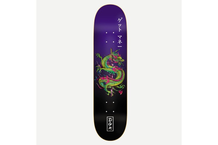 DGK Get Money Purple Skateboard Deck - 8.06