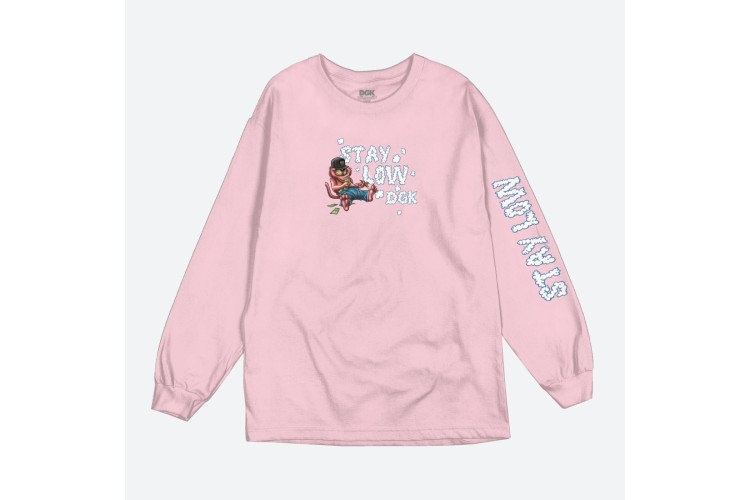DGK Stay Low L/S T Shirt - Pink