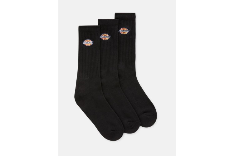 Dickies Valley Grove 3 Pack Socks - Black