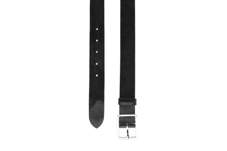 Diesel B-Straight Leather Belt - Black