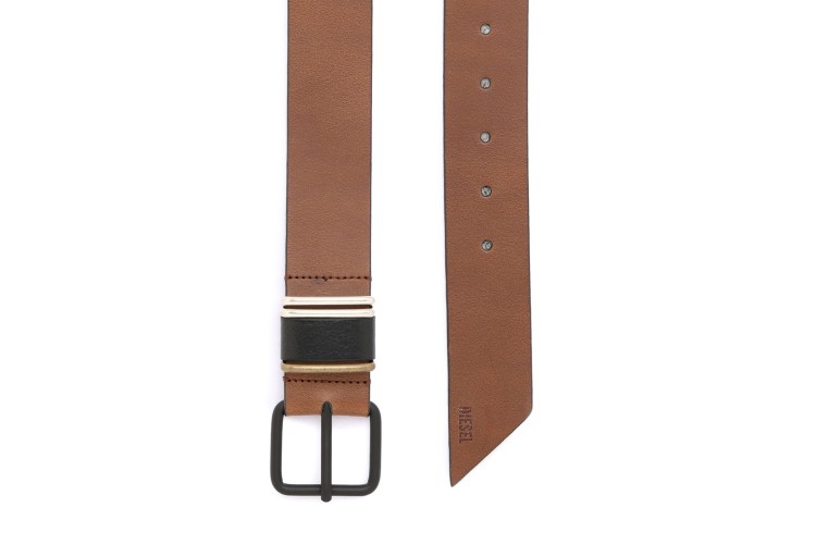 Diesel B-Theone Leather Belt - Brown
