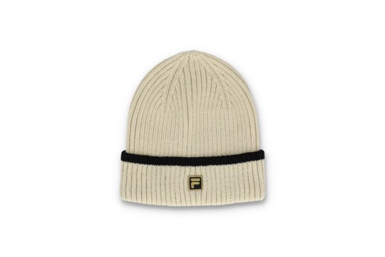 Fila Ellison Ribbed Turn Up Beanie - Tofu