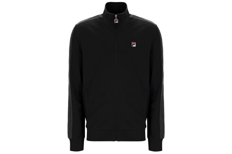 Fila Keith Contrast Stitch Track Top - Black
