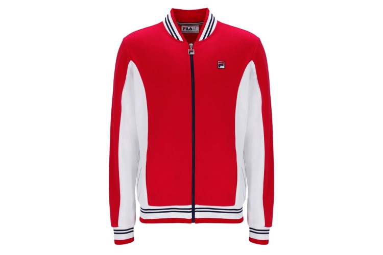 Fila Settana Baseball Track Jacket - Fila Red/White/Fila Navy