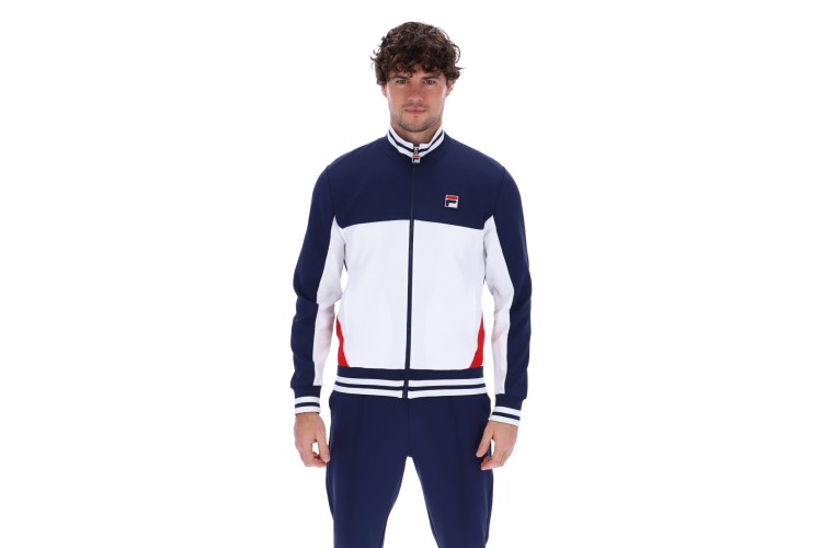Fila Tiebreaker Funnel Neck Track Jacket - Fila Navy/Fila Red/White