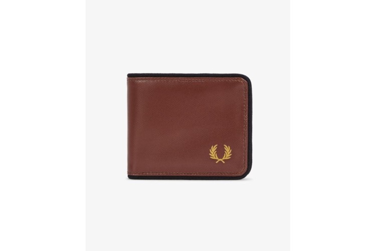 Fred Perry L7305 Laurel Wreath Billfold Wallet - Whiskey Brown