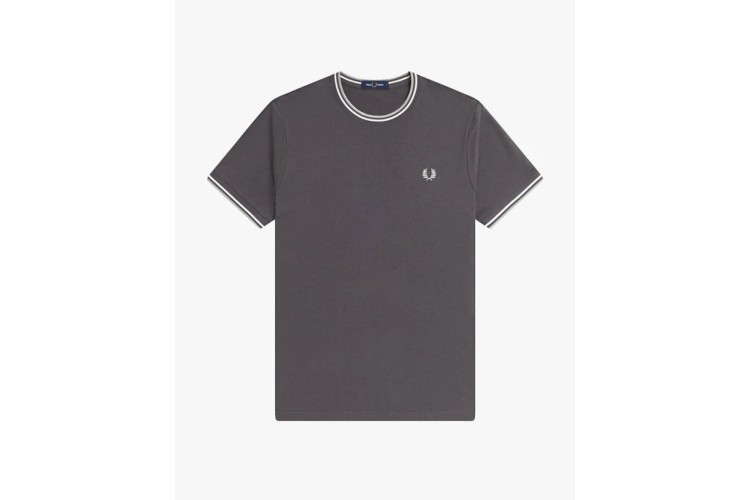 Fred Perry M1588V T-Shirt - AnchorGr/Ec/SeaGrss