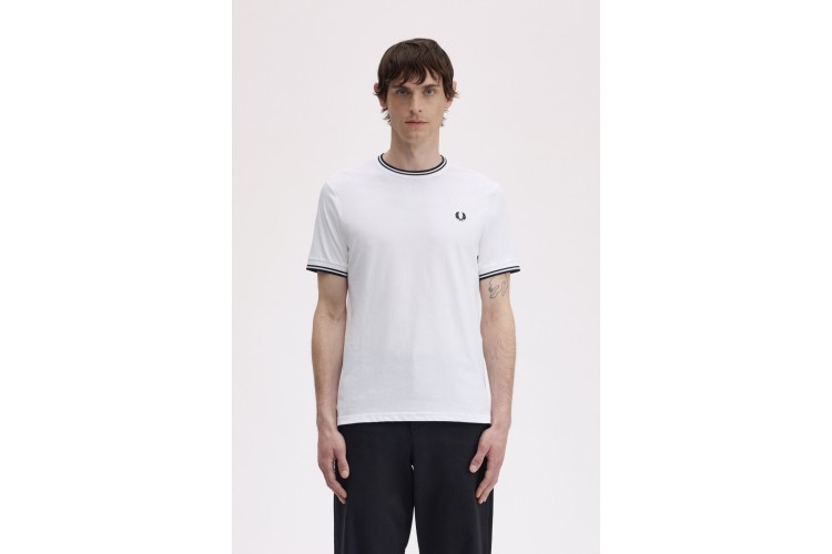 Fred Perry M1588V T-Shirt - White