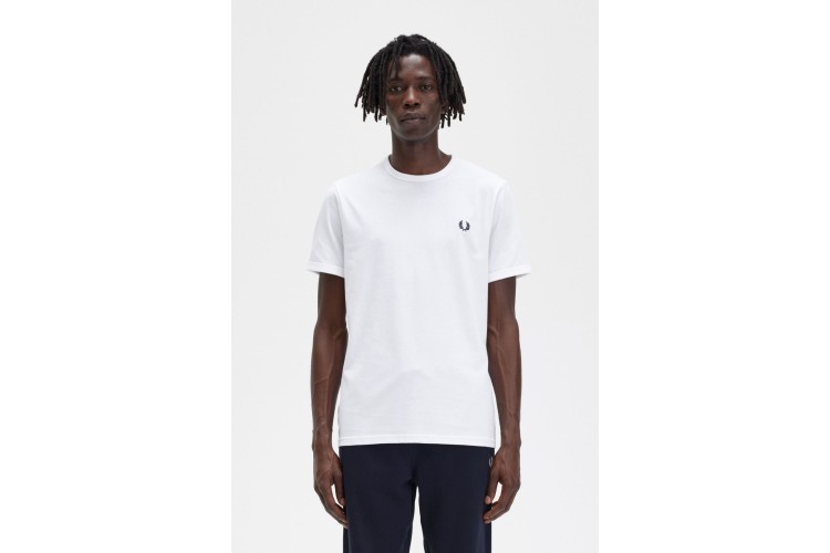 Fred Perry M3519 Ringer T-shirt - White