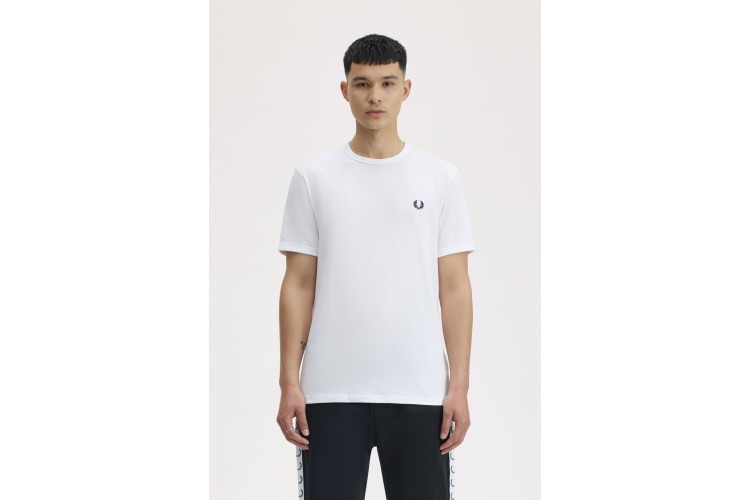 Fred Perry M3519 Ringer T-Shirt - White