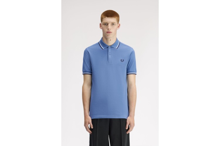 Fred Perry M3600 Ace Blue/Snow White/Tennis Blue Polo - 89A