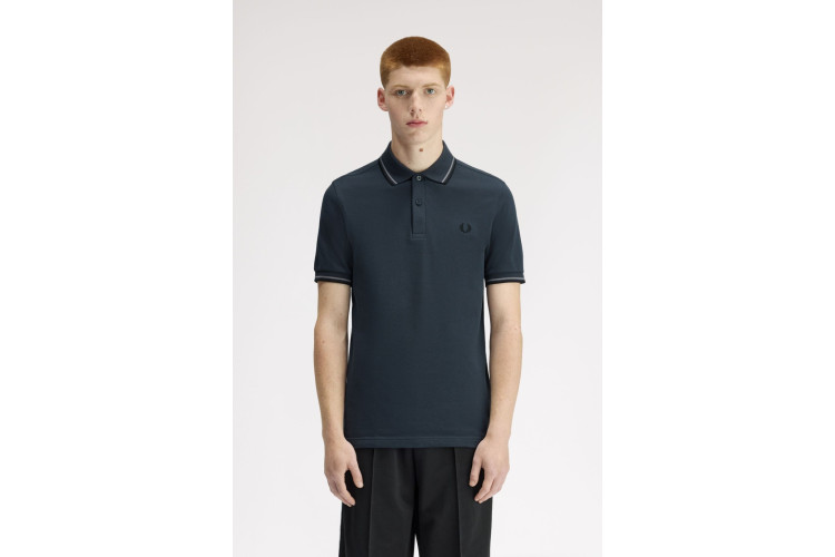 Fred Perry M3600 Dark Airforce/Stockport Blue/Black Polo - 01B