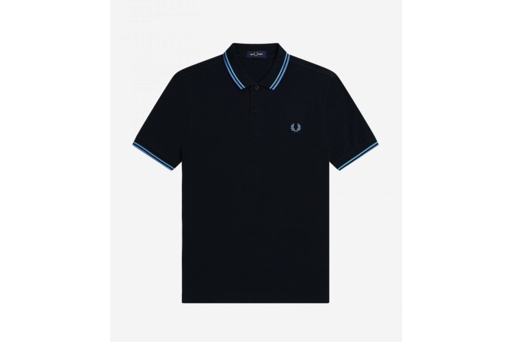 Fred Perry M3600 Navy/Soft Blue/Twilight Polo - R62