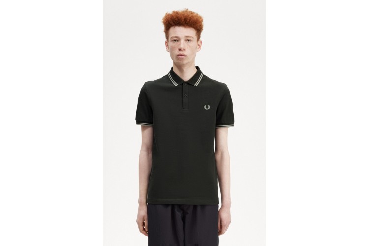 Fred Perry M3600 NightGreen/Seagrass/Seagrass Polo - T51