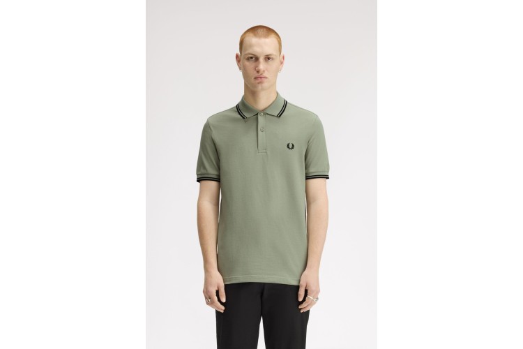 Fred Perry M3600 Seagrass/Black Polo - S23