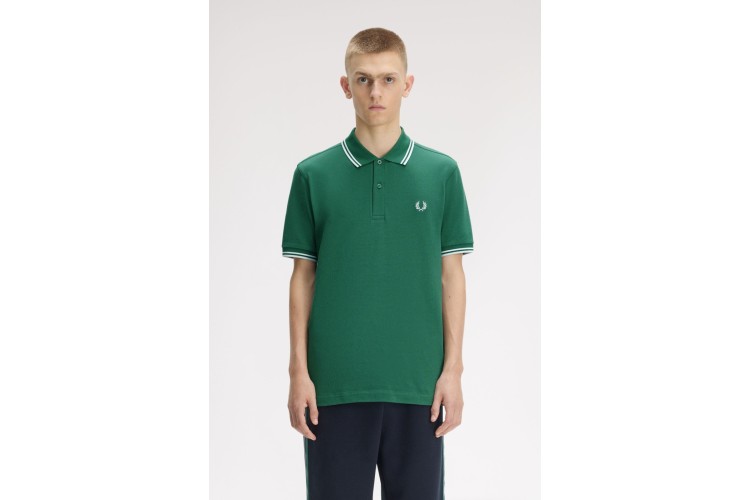 Fred Perry M3600 Sport Green/Light Ice/Light Ice Polo - 81B