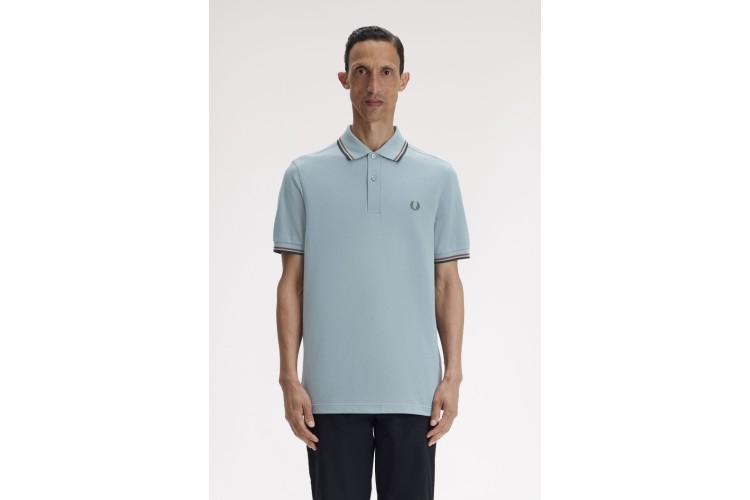 Fred Perry M3600 StockportBlue/Oxblood/Grassroots Polo - 98A