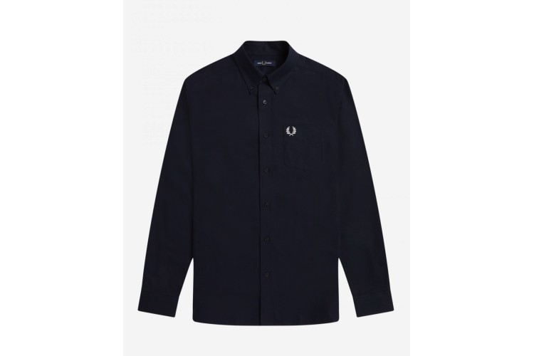 Fred Perry M4686 L/S Oxford Shirt - Navy