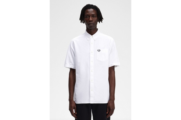 Fred Perry M5503 S/S Oxford Shirt - White