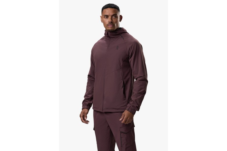 Gym King Elite Ripstop Tracksuit Top - Deep Plum