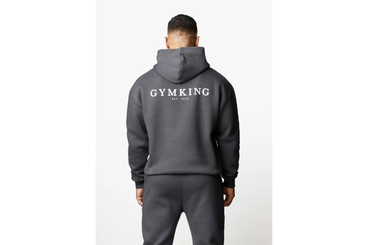 Gym King Established Hood - Dark Pewter