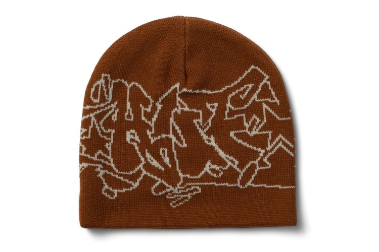 HUF Outlines Skull Beanie - Russet