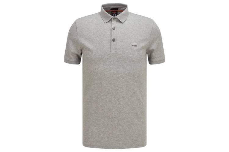 Hugo Boss Passenger Logo S/S Polo - Grey Marl