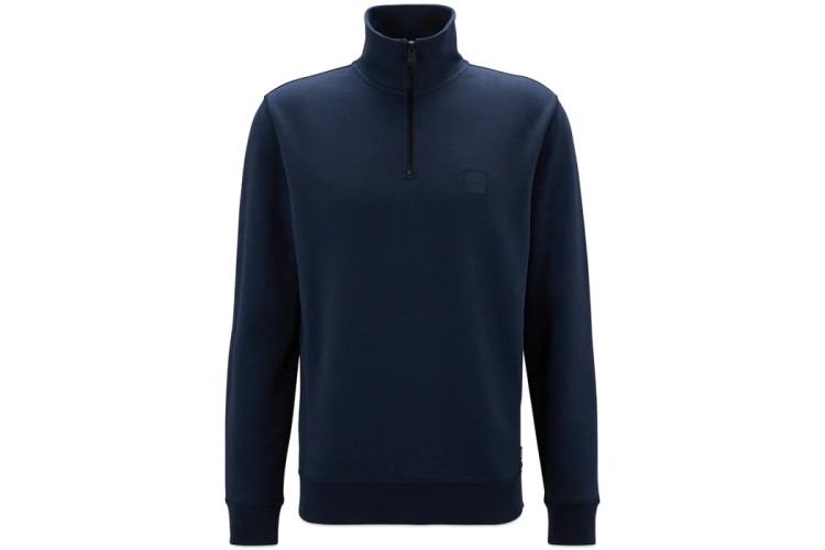 BOSS ZeTrust 1/4 Zip Sweatshirt - Navy