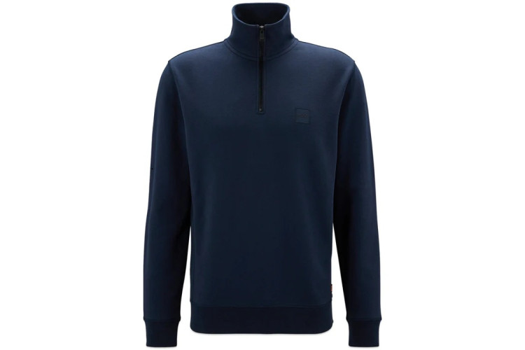 BOSS ZeTrust 1/4 Zip Sweatshirt - Navy
