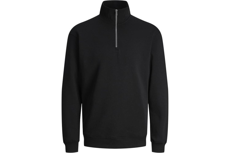 Jack & Jones Bradley 1/4 Zip Sweatshirt - Black