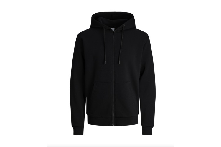Jack & Jones Bradley Hooded Zip Thru Sweat - Black