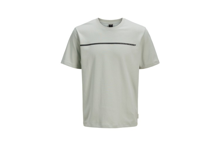 Jack & Jones Fusion Full Branding S/S T-Shirt - Aqua Gray
