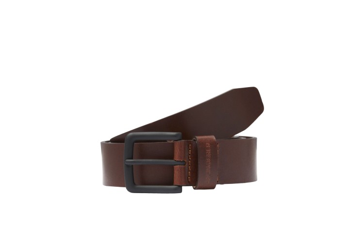 Jack & Jones Croma Leather Belt - Brown Stone