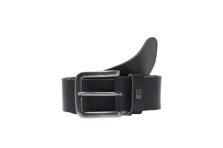 Jack & Jones Flag Leather Belt - Black 