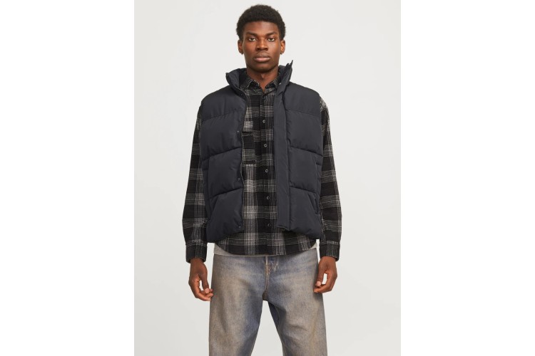Jack & Jones Puffer Gilet - Black