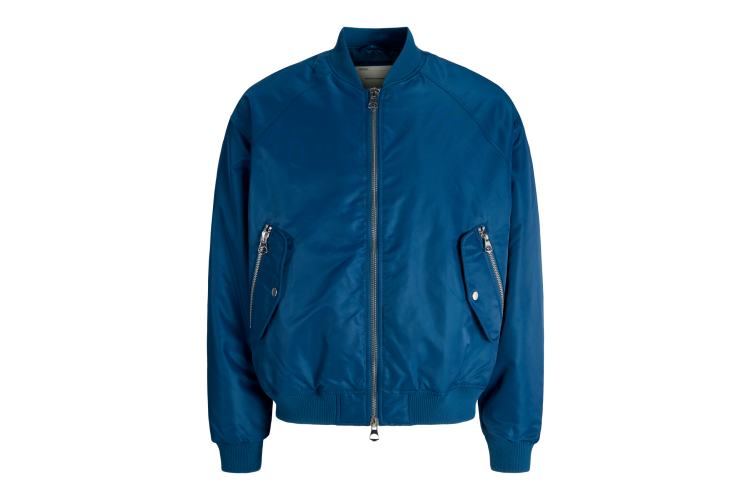 Jack & Jones Reflex Bomber Jacket - Poseidon Blue