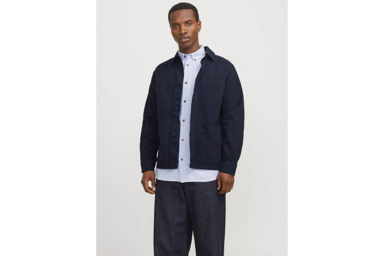 Jack & Jones Relaxed Fit Overshirt - Dark Navy