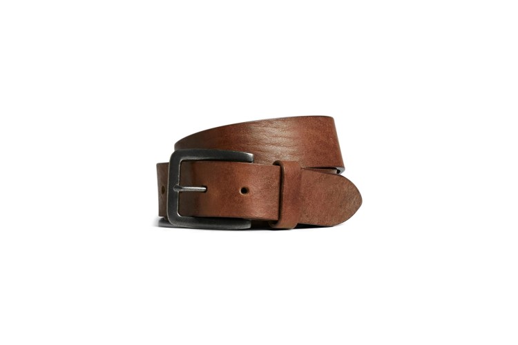 Jack & Jones Victor Leather Belt - Mocha Bisque