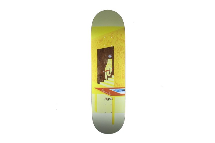 Magenta Glen Fox Sleep Skateboard Deck