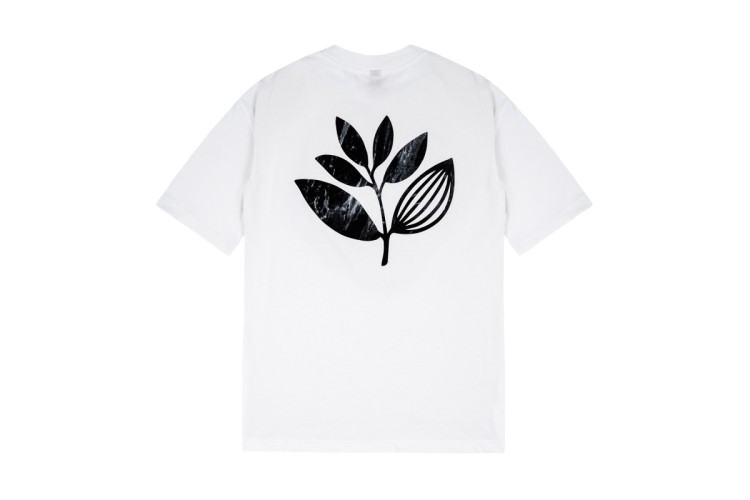 Magenta Marble S/S T-Shirt - White
