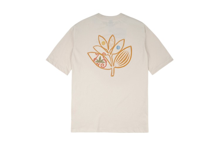 Magenta Mosaic S/S T-Shirt - Natural